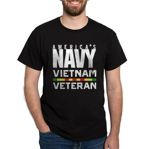 CafePress - America's Navy Vietnam Veteran Dark T Shirt - Men's Classic Graphic Cotton T-Shirt