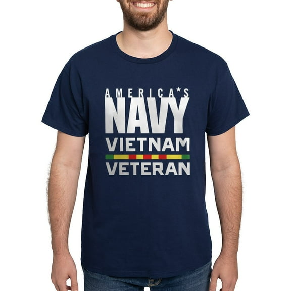 CafePress - America's Navy Vietnam Veteran Dark T Shirt - Men's Classic Graphic Cotton T-Shirt