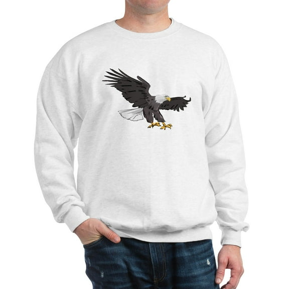 CafePress - American Bald Eagle Sweatshirt - Crew Neck Sweatshirt