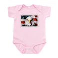 thumbnail image 1 of CafePress - American Bald Eagle With Flag Body Suit - Baby Light Bodysuit, Size Newborn - 24 Months, 1 of 4
