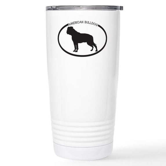 CafePress - American Bulldog Silhouette Stainless Steel Travel - Insulated Stainless Steel Travel Tumbler 20 oz.