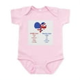 thumbnail image 1 of CafePress - American Daddy, English Mummy Infant Bodysuit - Baby Light Bodysuit, Size Newborn - 24 Months, 1 of 4