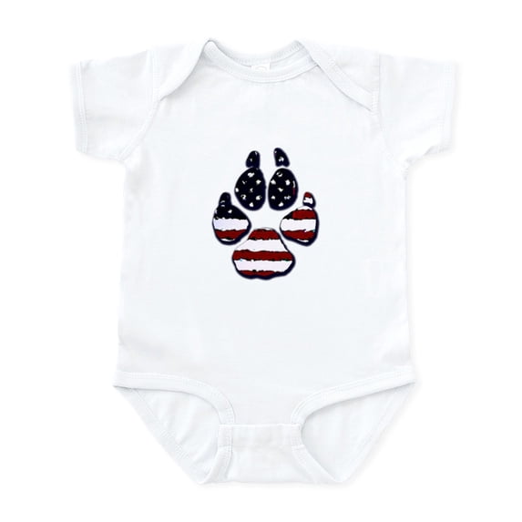 CafePress - American Dog Infant Bodysuit - Baby Light Bodysuit, Size Newborn - 24 Months