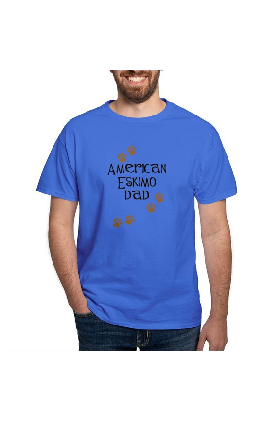 - American Eskimo Dad T Shirt - Men's Classic Graphic Cotton T-Shirt