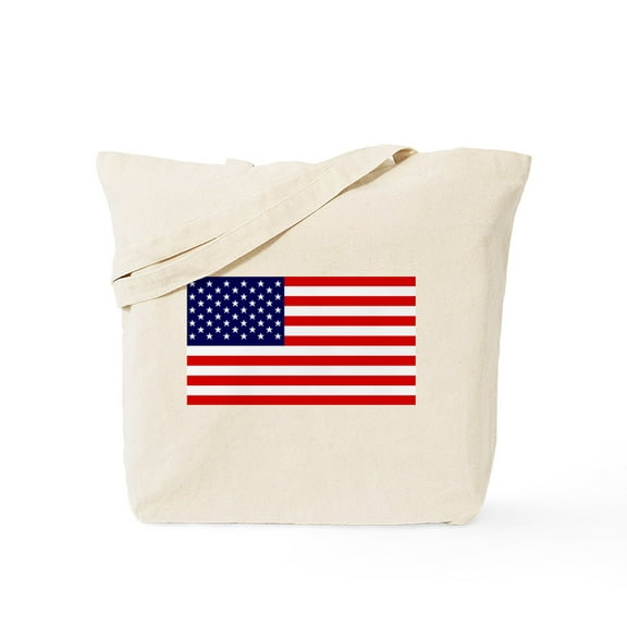 CafePress - American Flag HQ Tote Bag - Unisex Canvas Tote Bag, Beige, 1-Piece