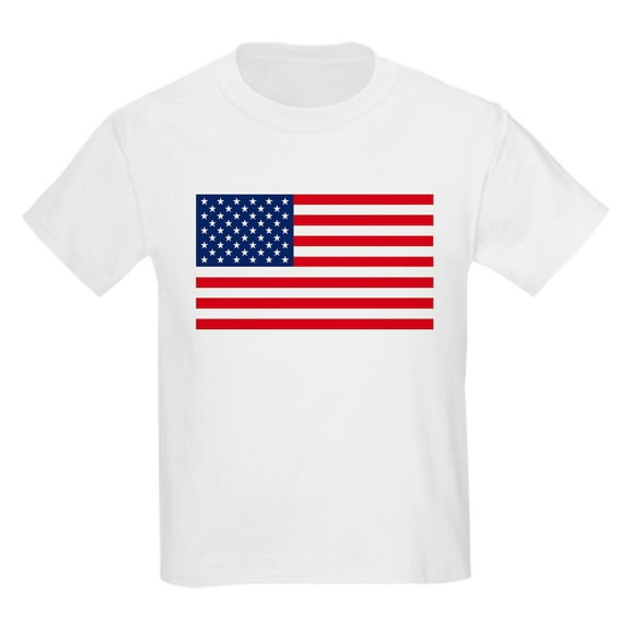 CafePress - American Flag Kids Light T Shirt - Light T-Shirt Kids XS-XL