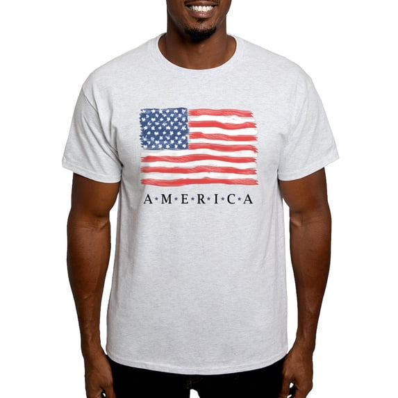 CafePress - American Flag Light T Shirt - Men's Classic Graphic T-Shirt
