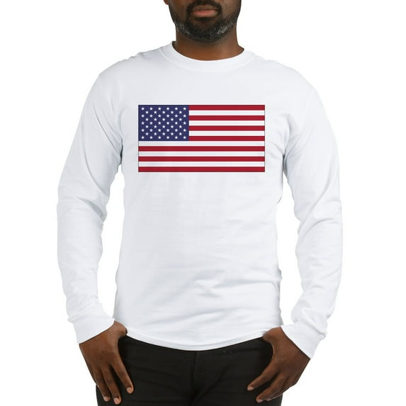 CafePress - American Flag Long Sleeve T Shirt - Unisex Cotton Long Sleeve T-Shirt