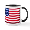 thumbnail image 1 of CafePress - American Flag (Stars And Stri Mug - 11 oz Ceramic Mug - Novelty Coffee Tea Cup, 1 of 6