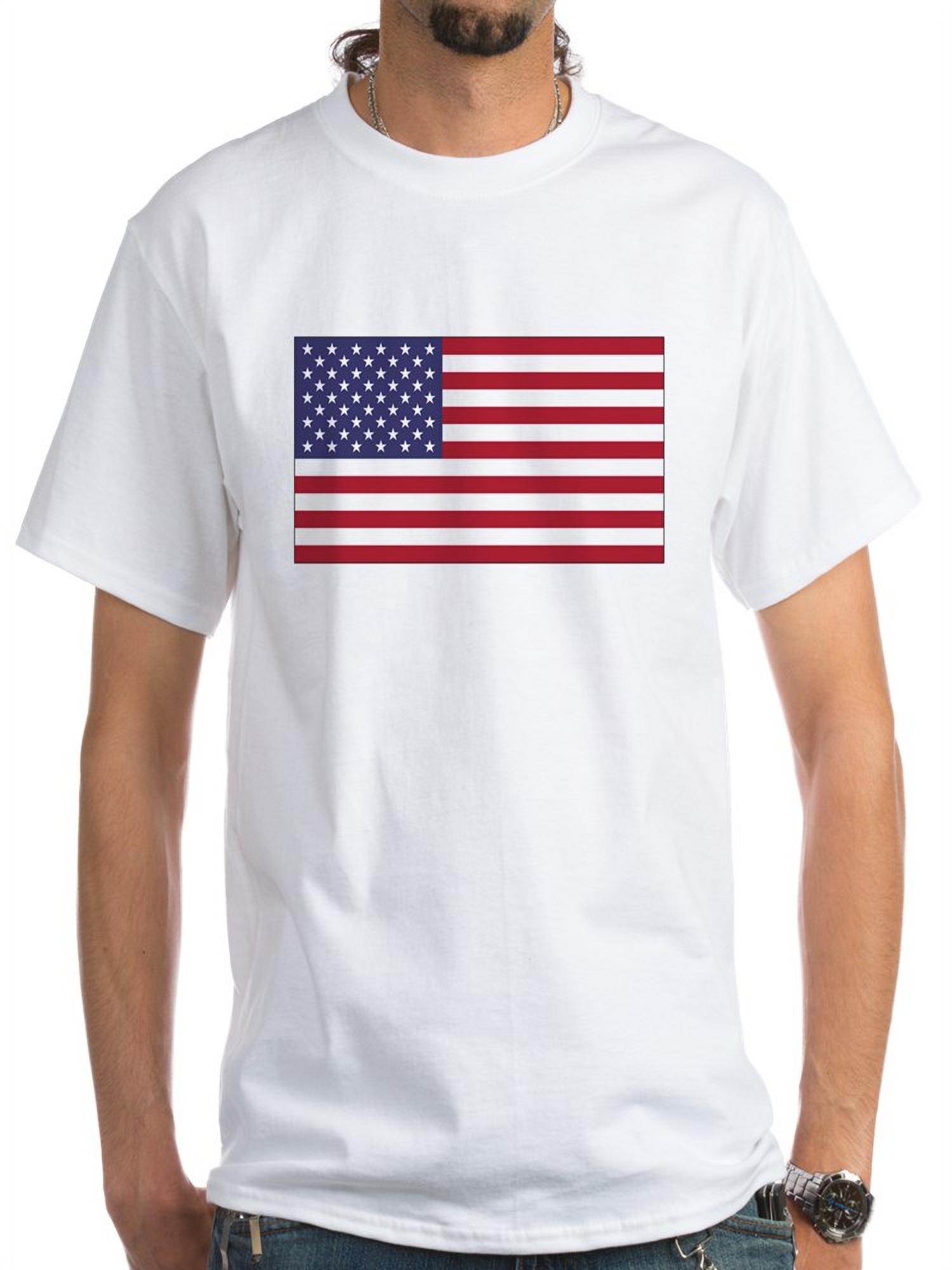 CafePress - American Flag T-Shirt - Men's Classic T-Shirts - Walmart.com