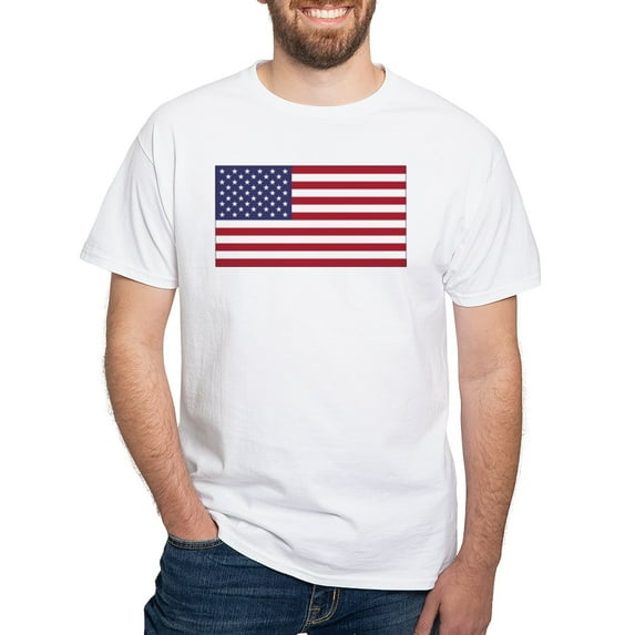 CafePress - American Flag T Shirt - Men's Classic T-Shirts