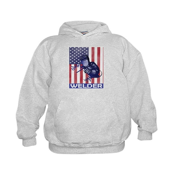 CafePress - American Flag Welder Design Welding Ima Sweatshirt - Kids Hooded Sweatshirt, Classic Hoodie