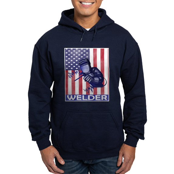 CafePress - American Flag Welder Design Welding Ima Sweatshirt - Pullover Hoodie, Classic, Comfortable Hooded Sweatshirt