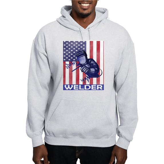 CafePress - American Flag Welder Design Welding Ima Sweatshirt - Pullover Hoodie, Hooded Sweatshirt