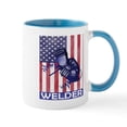 thumbnail image 1 of CafePress - American Flag Welder Design Welding Image For Mugs - 11 oz Ceramic Mug - Novelty Coffee Tea Cup, 1 of 6