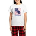thumbnail image 1 of CafePress - American Flag Welder Design Welding Image Pajamas - Women's Short Sleeve Print T-Shirt and Pants Light Cotton Pajama Set, 1 of 7