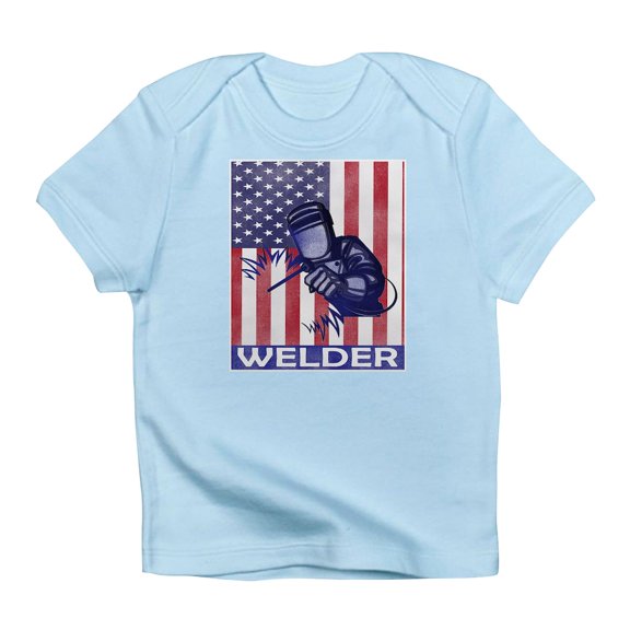 CafePress - American Flag Welder Design Welding Image T Shirt - Infant T-Shirt