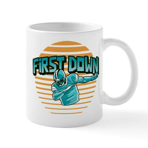 CafePress - American Football Dabbing Dab Fan Outfit Mugs - 11 oz Ceramic Mug - Novelty Coffee Tea Cup