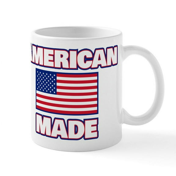 CafePress - American Made - 11 oz Ceramic Mug - Novelty Coffee Tea Cup