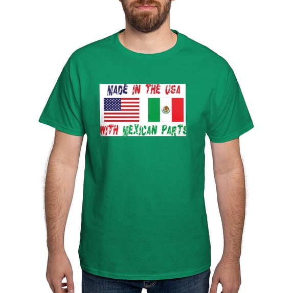 CafePress - American Mexican Ash Grey T Shirt - Men's Classic Graphic Cotton T-Shirt