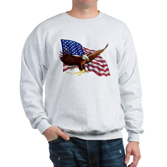 CafePress - American Patriotism Sweatshirt - Crew Neck Sweatshirt