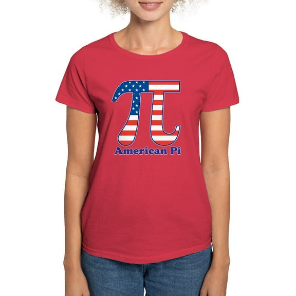 CafePress - American Pi Women's Dark T Shirt - Women's Traditional Fit Dark T-Shirt