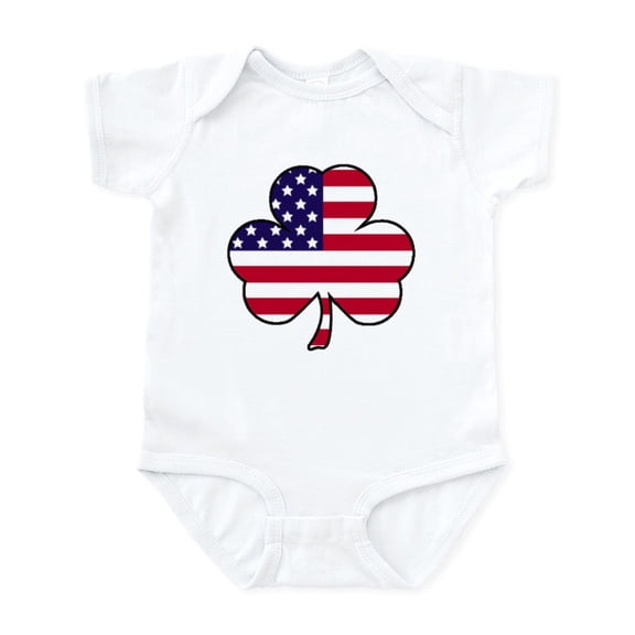 CafePress - American Shamrock' Infant Bodysuit - Baby Light Bodysuit, Size Newborn - 24 Months