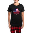 thumbnail image 1 of CafePress - American Shamrock' Women's Dark Pajamas - Women's Short Sleeve Print T-Shirt and Pants Dark Cotton Pajama Set, 1 of 7