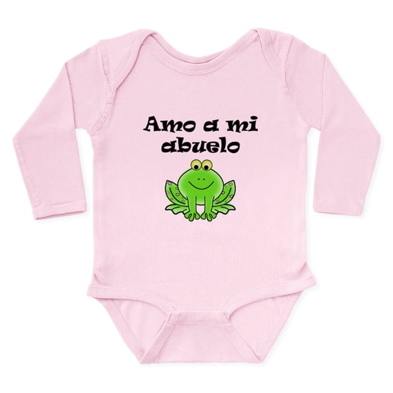 CafePress - Amo A Mi Abuelo Body Suit - Long Sleeve Cotton Baby Bodysuit
