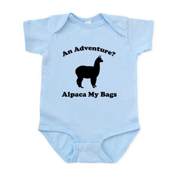 CafePress - An Adventure? Alpaca My Bags Infant Bodysuit - Baby Light Bodysuit, Size Newborn - 24 Months