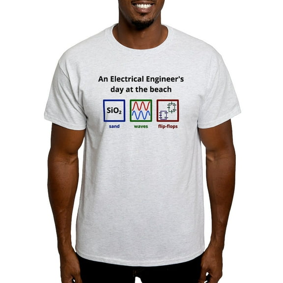 CafePress - An Electrical Engineer's Day At The Beach T Shirt - Men's Classic Graphic T-Shirt