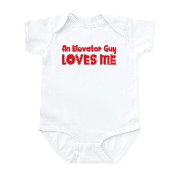 CafePress - An Elevator Guy Loves Me Infant Bodysuit - Baby Light Bodysuit, Size Newborn - 24 Months