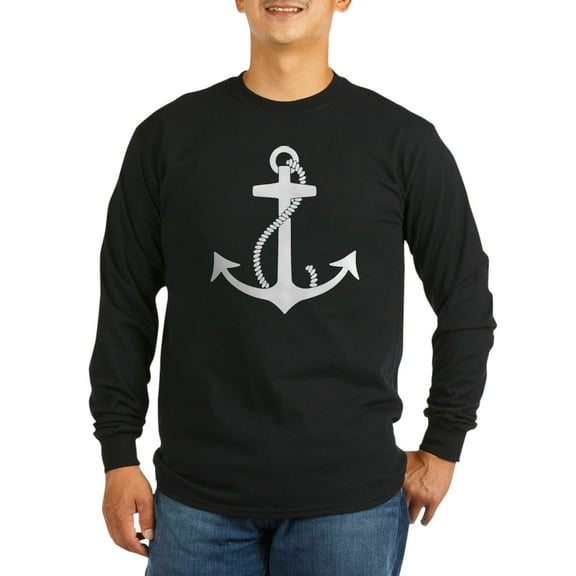 CafePress - Anchor Long Sleeve Dark T Shirt - Long Sleeve Dark T-Shirt