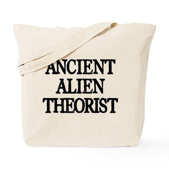 CafePress - Ancient Alien Theorist Tote Bag - Unisex Canvas Tote Bag, Beige, 1-Piece