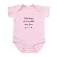 thumbnail image 1 of CafePress - And Though She Be But Little Is Fierce Body Suit - Baby Light Bodysuit, Size Newborn - 24 Months, 1 of 4