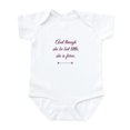 thumbnail image 1 of CafePress - And Though She Be But Little Is Fierce Body Suit - Baby Light Bodysuit, Size Newborn - 24 Months, 1 of 4