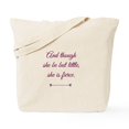 thumbnail image 1 of CafePress - And Though She Be But Little She Is Fierce Tote Ba - Unisex Canvas Tote Bag, Beige, 1-Piece, 1 of 7