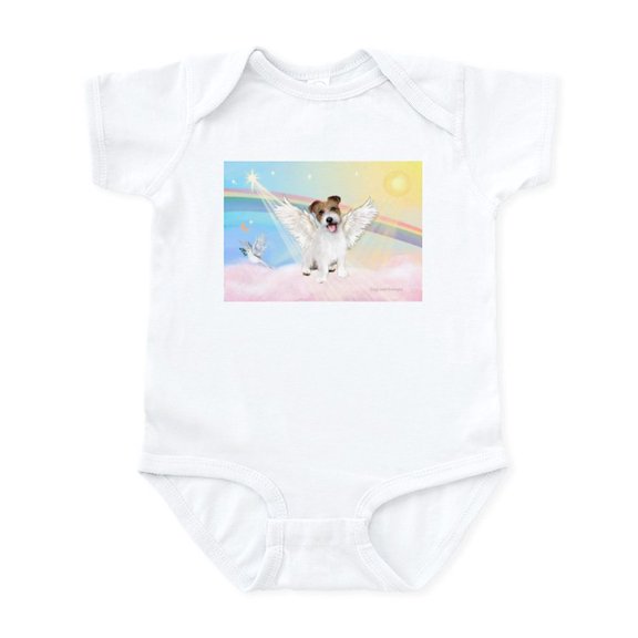 CafePress - Angel / Jack Russell Terrier Infant Bodysuit - Baby Light Bodysuit, Size Newborn - 24 Months
