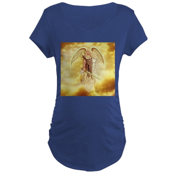 CafePress - Angel Michael Maternity T Shirt - Maternity Dark T-Shirt