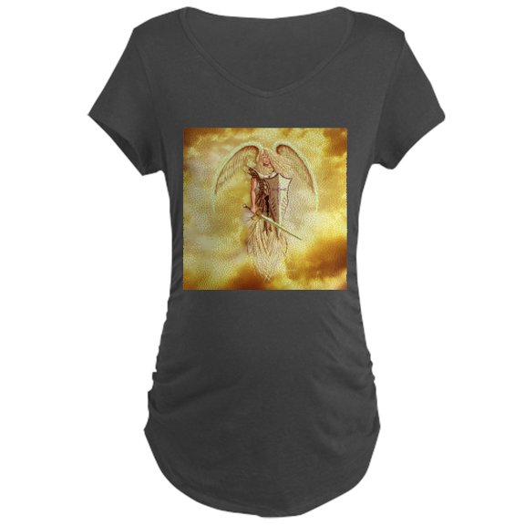CafePress - Angel Michael Maternity T Shirt - Maternity Dark T-Shirt