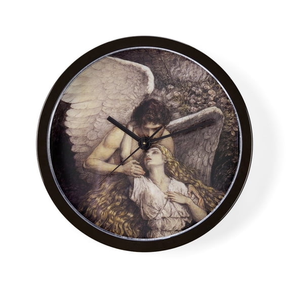 CafePress - Angel - 10" Quartz Analog Battery-Powered Modern Wall Clock, Unique