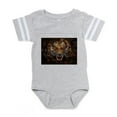 thumbnail image 1 of CafePress - Angry Tiger Breaking Throug - Cute Infant Baby Football Bodysuit, 1 of 3