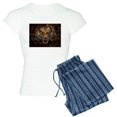 thumbnail image 1 of CafePress - Angry Tiger Breaking Through Glass Pajamas - Women's Light Pajamas, 1 of 4