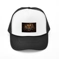 thumbnail image 1 of CafePress - Angry Tiger Breaking Through Glass - Adjustable Unisex Printed Trucker Hat with Mesh Back, 1 of 8