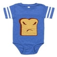 thumbnail image 1 of CafePress - Angry Toast - Cute Infant Baby Football Bodysuit, 1 of 3