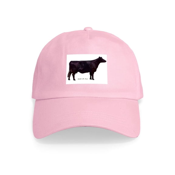 CafePress - Angus Beef Cow Cap - Adjustable 100% Brushed Unisex Casual Cotton Baseball Cap, Beige, 1