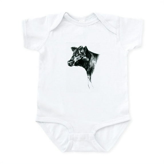 CafePress - Angus Cow Infant Bodysuit - Baby Light Bodysuit, Size Newborn - 24 Months