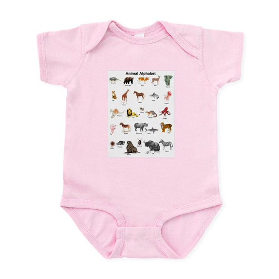 CafePress - Animal Pictures Alphabet Infant Bodysuit - Baby Light Bodysuit, Size Newborn - 24 Months
