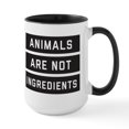 thumbnail image 1 of CafePress - Animals Are Not Ingredien - 15 oz Ceramic Large White Novelty Mug, 1 of 4