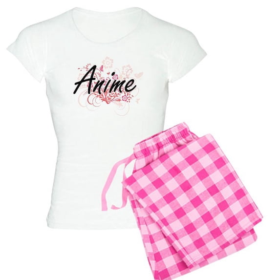 CafePress - Anime Artistic Design With - Women's Light Pajamas